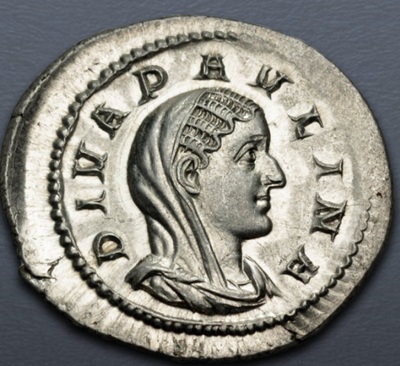 Diva Paulina (slightly posthumous), 236 CE (Rome mint - silver denarius)